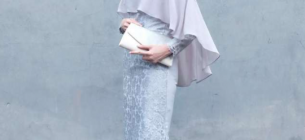 25 Desain Gaun Pesta Muslimah Modern